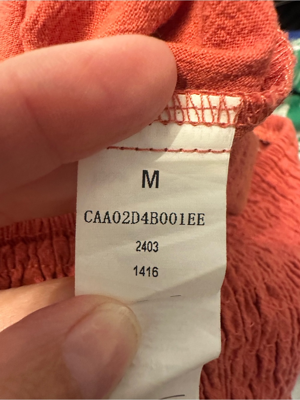 Cupshe Rust Orange Smocked Waist Wide Leg Ruffle Pants Medium Boho CAA02D4B001EE - Picture 2 of 8